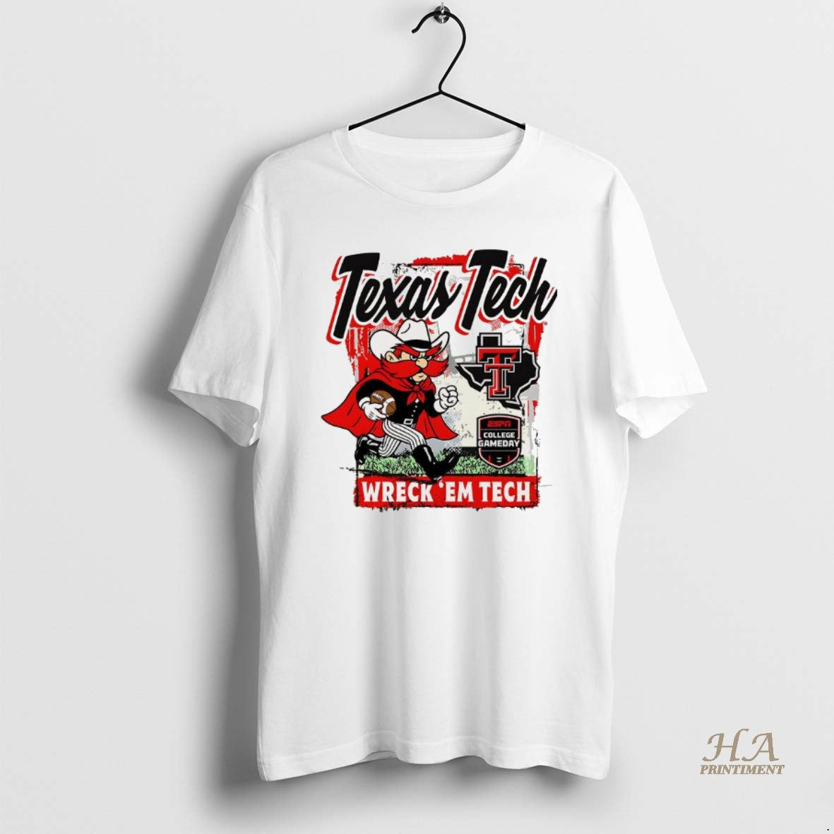 Official Texas Tech Red Raiders Football College Gameday Wreck Em Mascot Shirt Hoodie Sweatshirt | PurePodTees.com