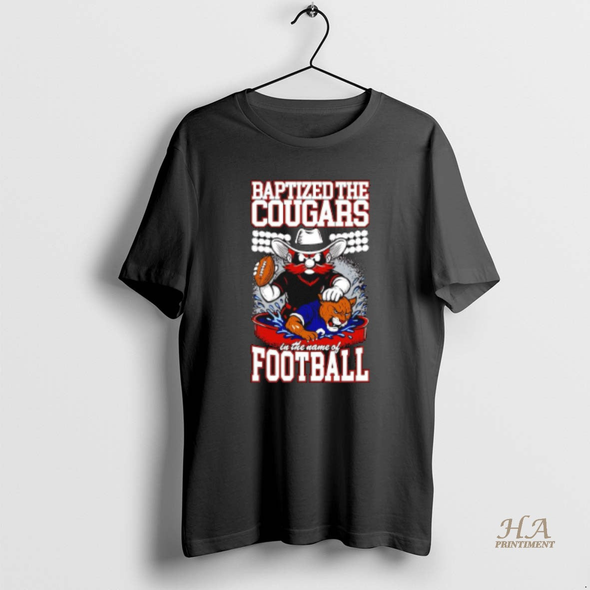 Official Texas Tech Beat Byu Baptized The Cougars In The Name Of Football Shirt Hoodie Sweatshirt | PurePodTees.com