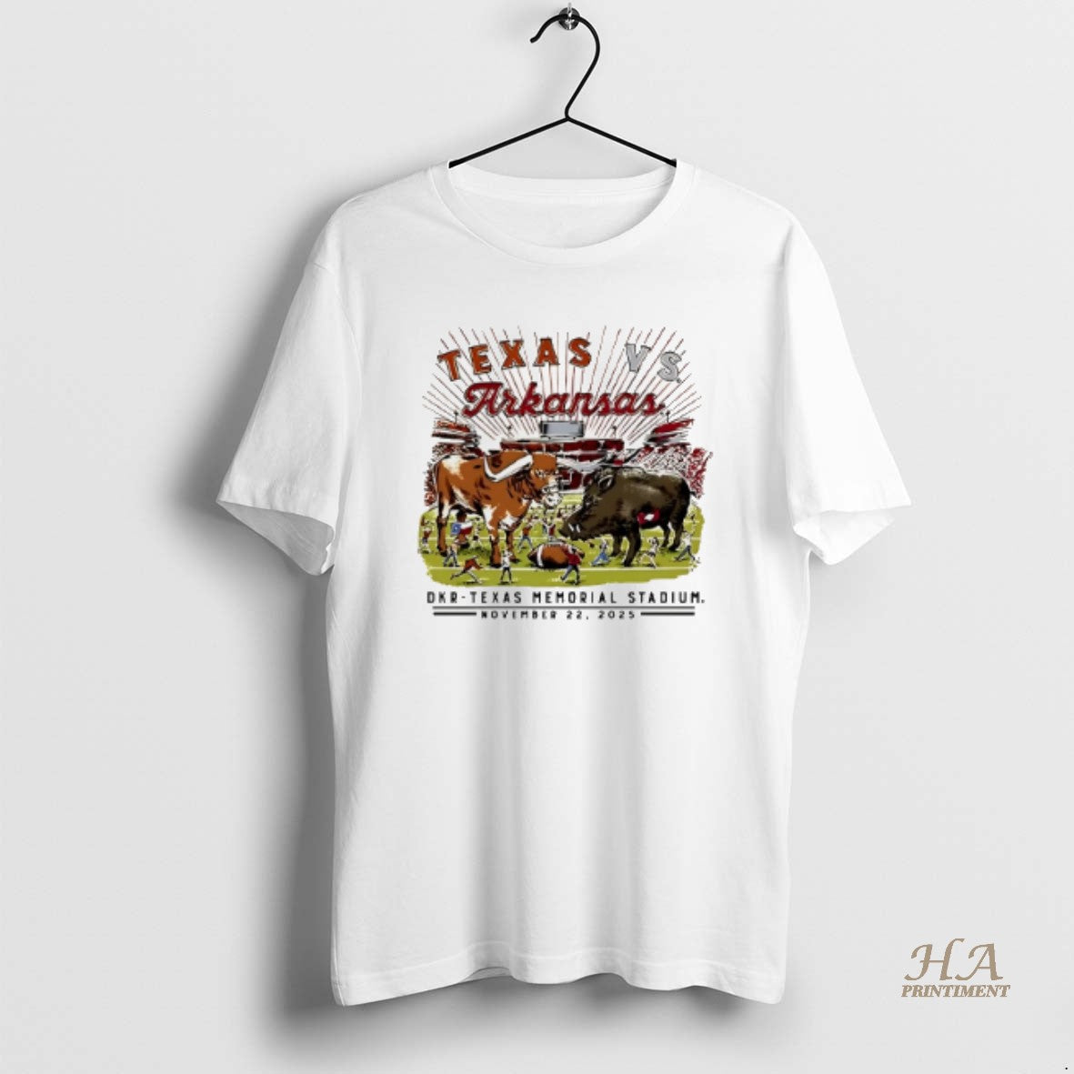 Official Texas Vs Arkansas Razorback November 22 2025 Mascot Shirt Hoodie Sweatshirt | PurePodTees.com