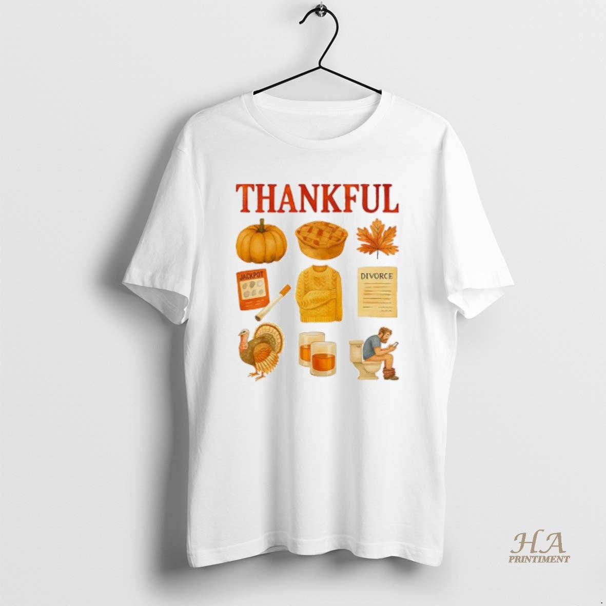 Official Thankful Traditional Symbols Of Thanksgiving Caricature Shirt Hoodie Sweatshirt | PurePodTees.com