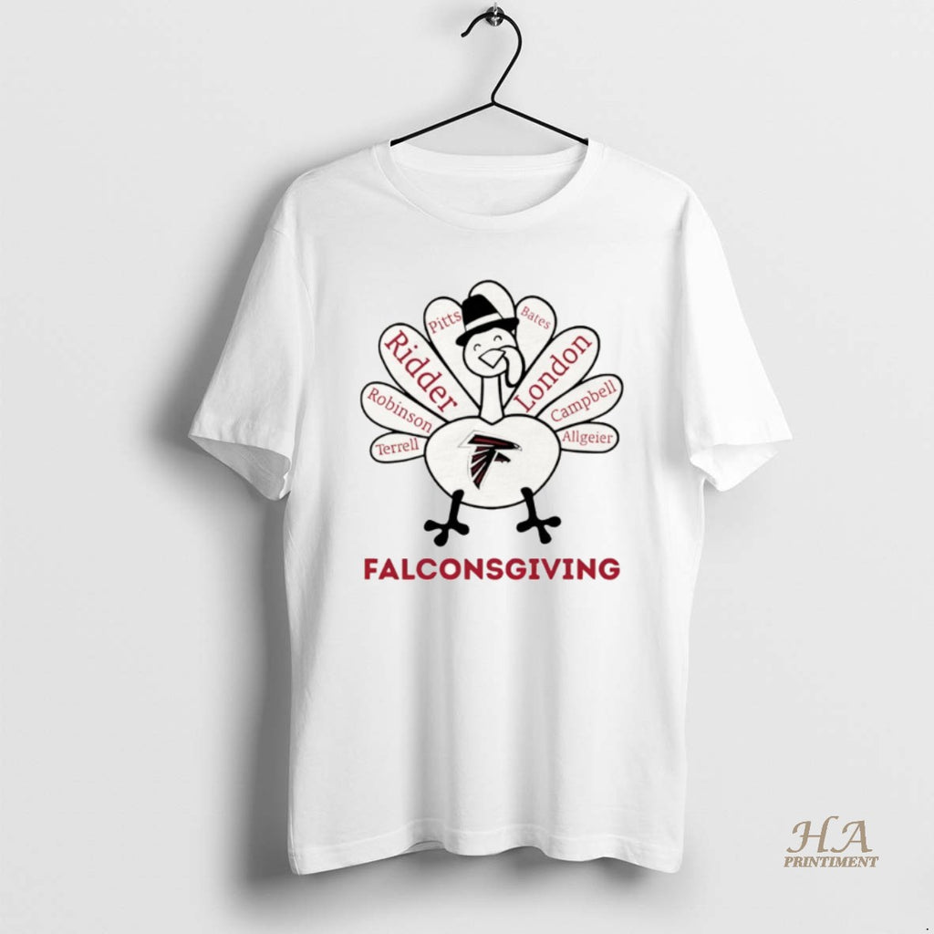 Official Thanksgiving With Atlanta Falcons Heroes Shirt Hoodie Sweatshirt | PurePodTees.com