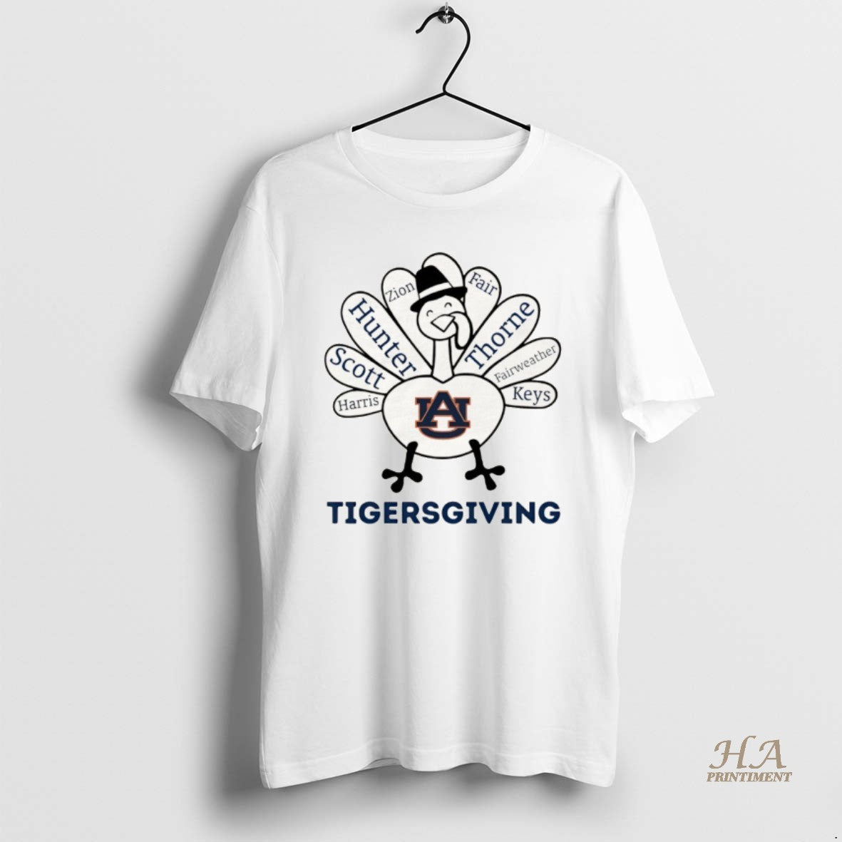 Official Thanksgiving With Auburn Tigers Heroes Shirt Hoodie Sweatshirt | PurePodTees.com