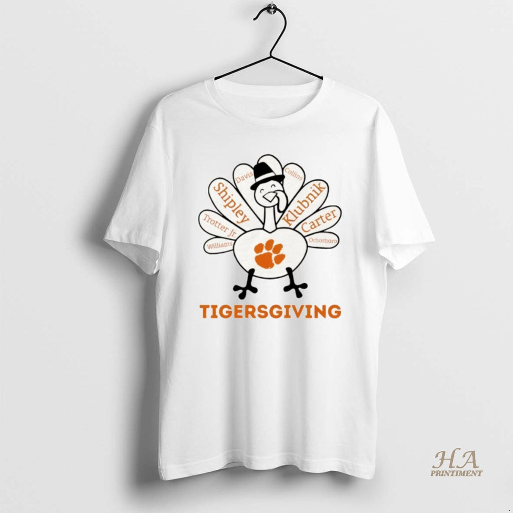 Official Thanksgiving With Clemson Tigers Heroes Shirt Hoodie Sweatshirt | PurePodTees.com