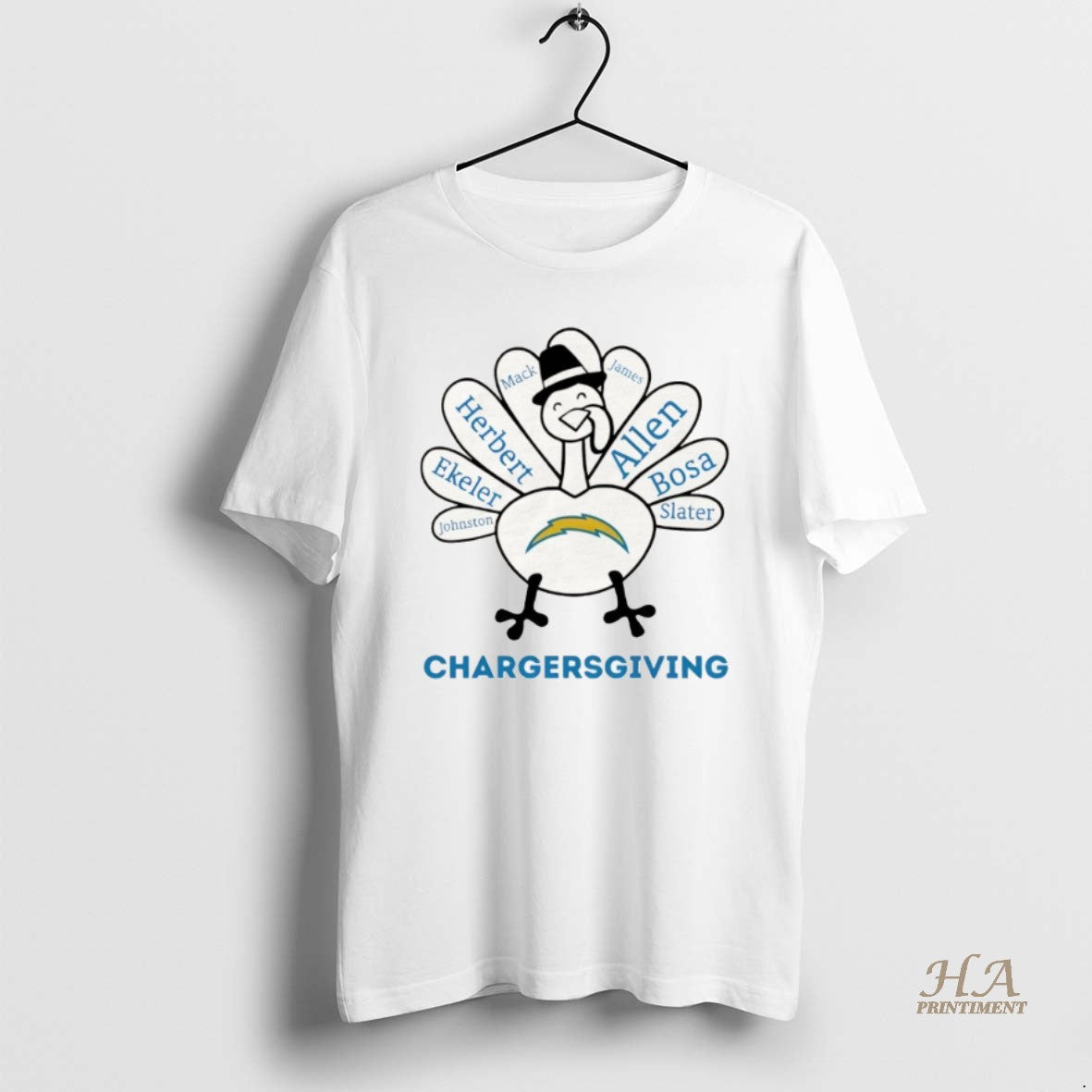 Official Thanksgiving With Los Angeles Chargers Heroes Shirt Hoodie Sweatshirt | PurePodTees.com
