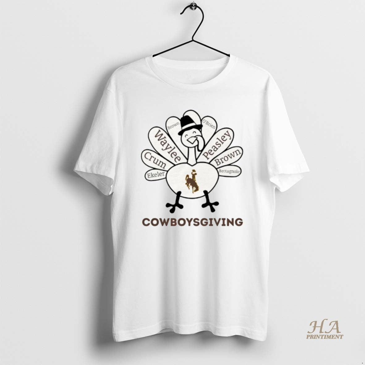 Official Thanksgiving With Wyoming Cowboys Heroes Shirt Hoodie Sweatshirt | PurePodTees.com