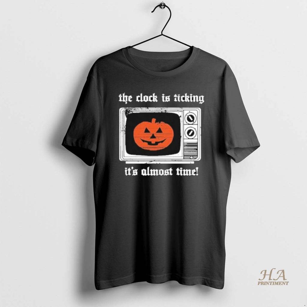 Official The Acacia Strain The Clock Is Ticking Its Almost Time Tv Mask Halloween Shirt Hoodie Sweatshirt | PurePodTees.com