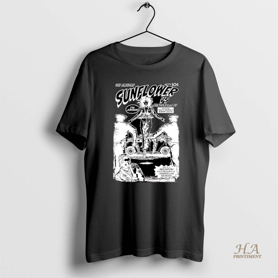 Official The Amazing Sunflower Vs Jacksonville Pd Comic Book Im Joking Christmas Shirt Hoodie Sweatshirt | PurePodTees.com