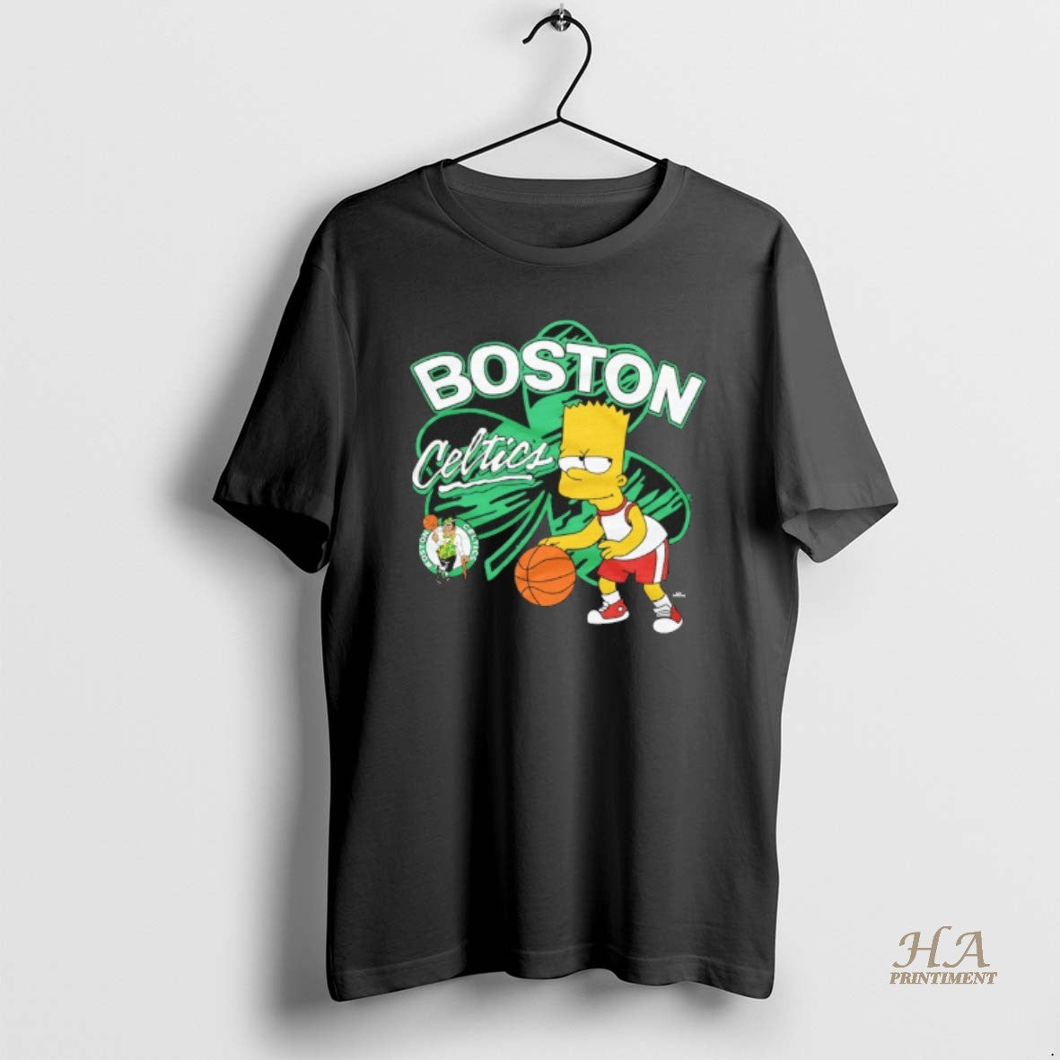 Official The Bart Simpson X Boston Celtics Basketball Shirt Hoodie Sweatshirt | PurePodTees.com