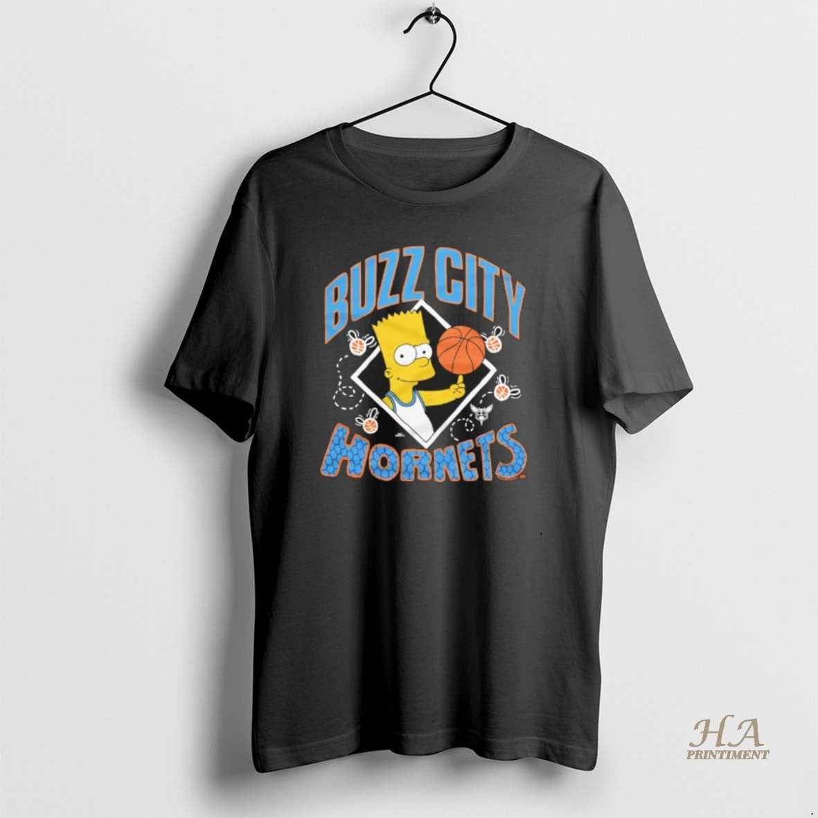 Official The Bart Simpson X Charlotte Hornets Basketball Shirt Hoodie Sweatshirt | PurePodTees.com