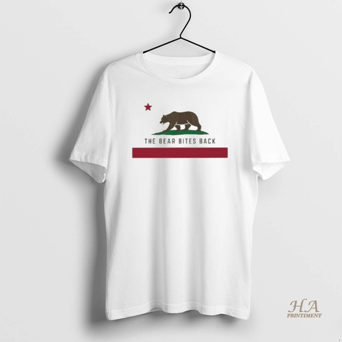 Official The Bear Bites Back California Bear Flag Circle Shirt Hoodie Sweatshirt | PurePodTees.com