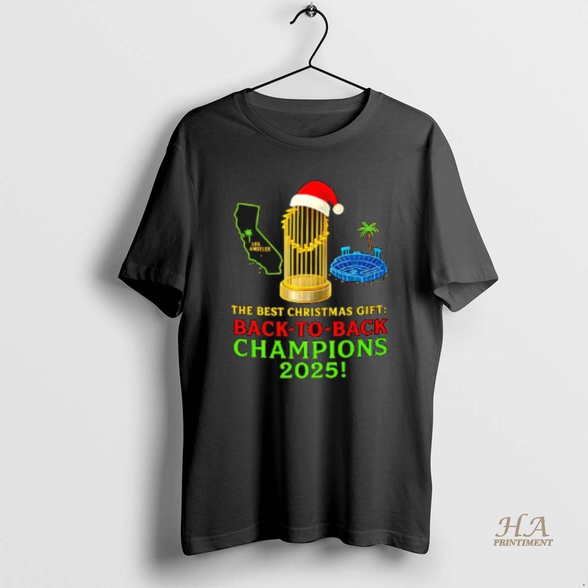 Official The Best Christmas Gift Los Angeles Dodgers Back To Back Champions 2025 Shirt Hoodie Sweatshirt | PurePodTees.com