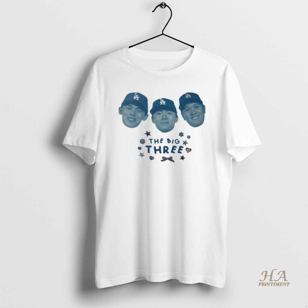 Official The Big Three Ohtani Yamamoto Sasaki Shirt Hoodie Sweatshirt | PurePodTees.com