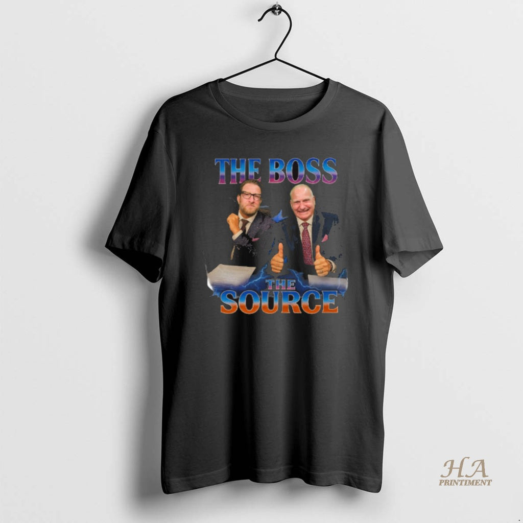 Official The Boss The Source Dave Portnoy And Stu Feiner Shirt Hoodie Sweatshirt | PurePodTees.com