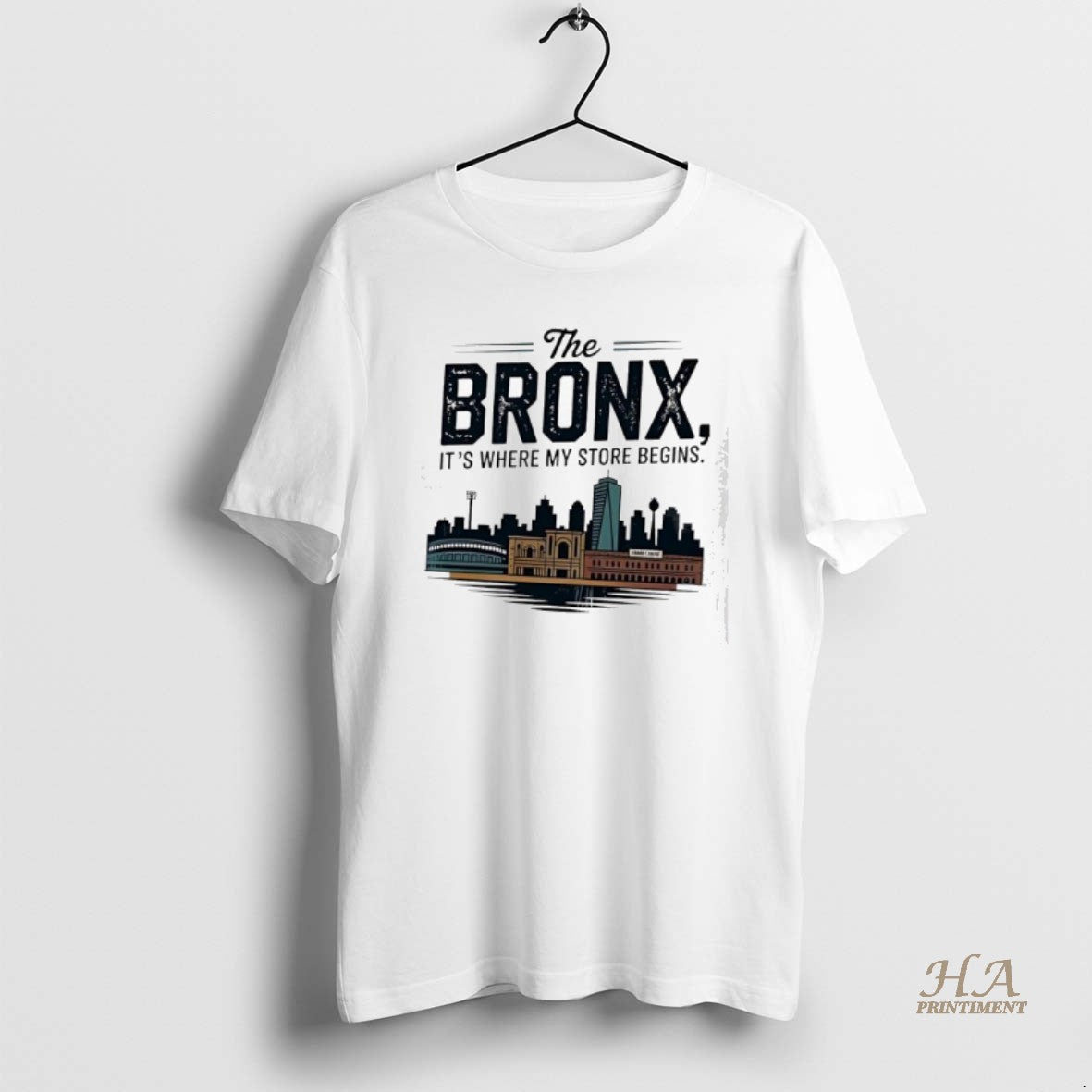 Official The Bronx Its Where My Store Begins Skyline Shirt Hoodie Sweatshirt | PurePodTees.com