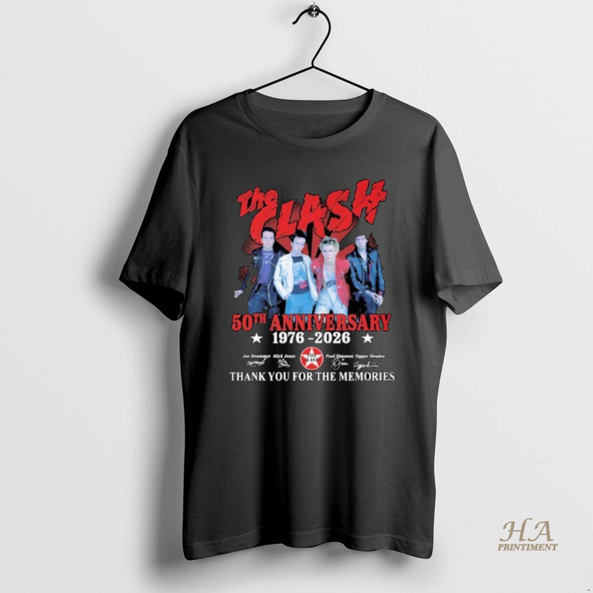 Official The Clash 50 Years Anniversary 1976_e2_80_932026 Thank You For The Memories Signatures Shirt Hoodie Sweatshirt