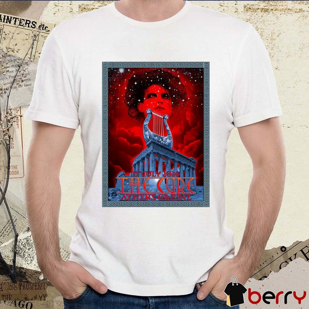 The Cure Athens Greece 15th July 2026 Event Poster t-shirt