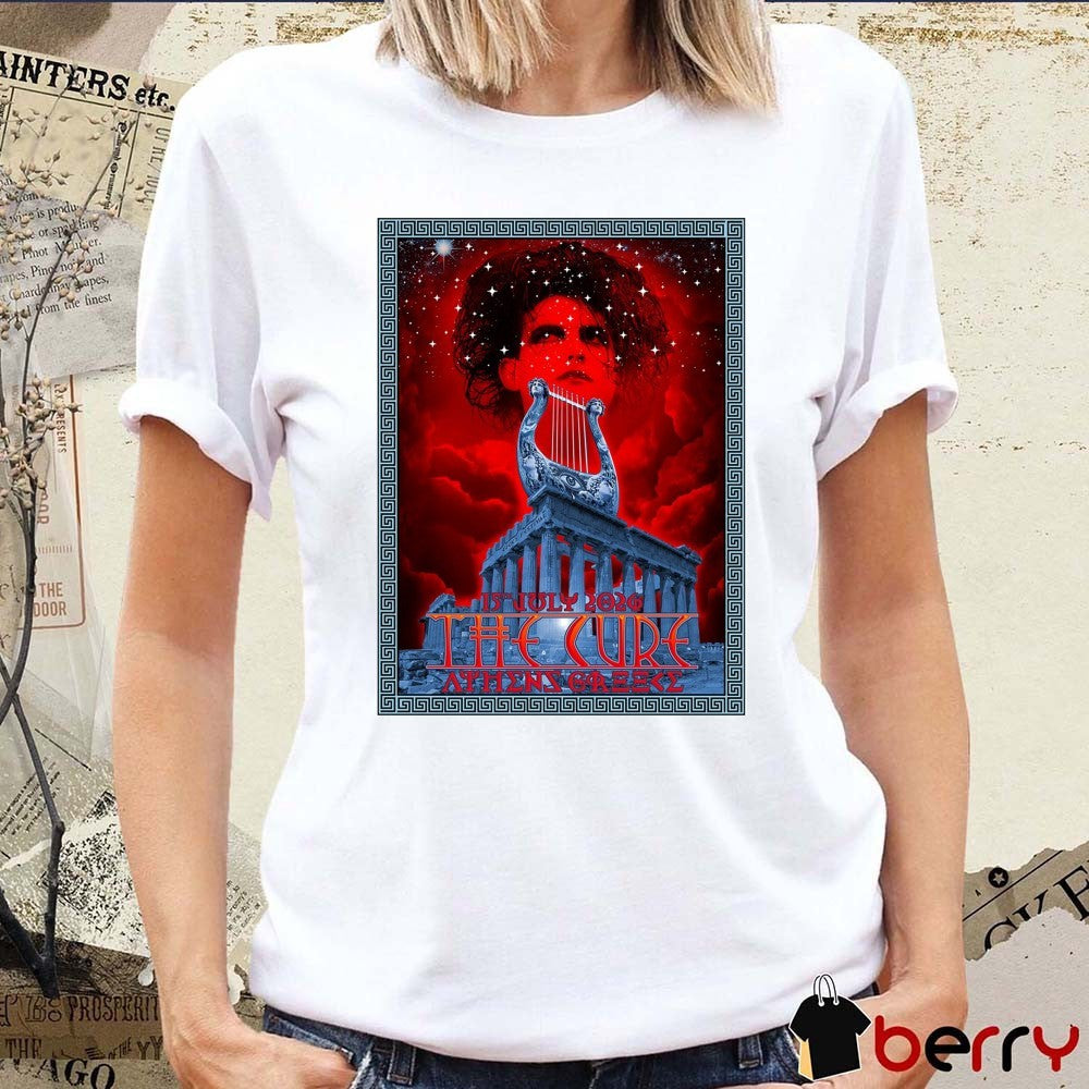 The Cure Athens Greece 15th July 2026 Event Poster t-shirt