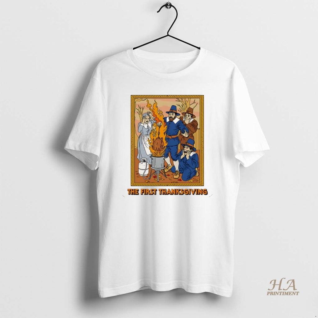 Official The First Thanksgiving 2025 Picture Christmas Shirt Hoodie Sweatshirt | PurePodTees.com