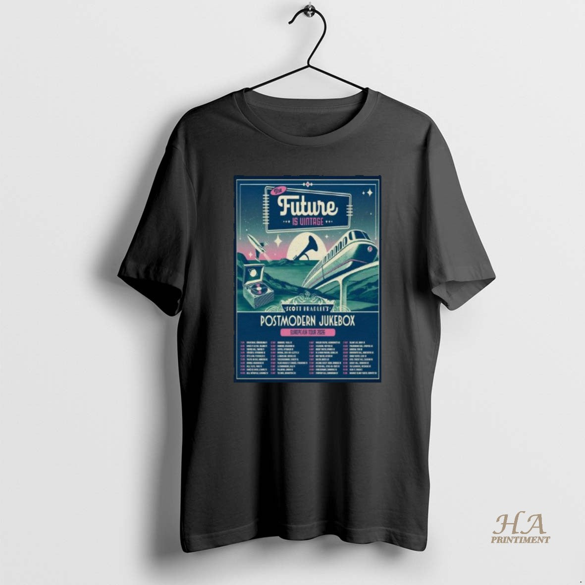 Official The Future Is Vintage Postmodern Jukebox 2026 Tour Europe Long Sleve Shirt Hoodie Sweatshirt | PurePodTees.com
