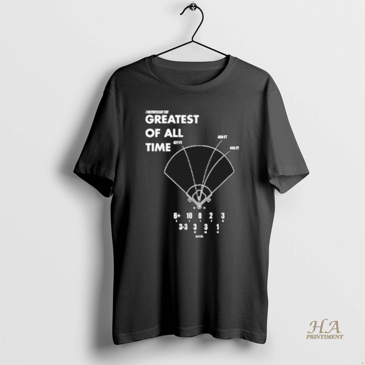 Official The Goat Performance La Baseball I Witnessed The Greatest Of All Time Shirt Hoodie Sweatshirt | PurePodTees.com