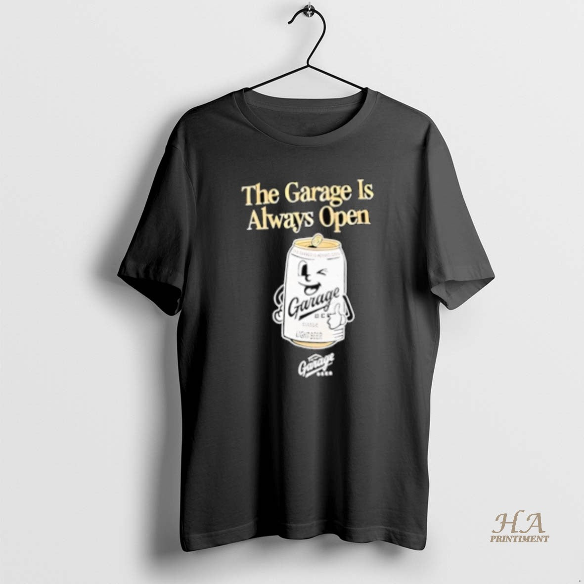 Official The Garage Is Always Open Garage Light Beer Shirt Hoodie Sweatshirt | PurePodTees.com