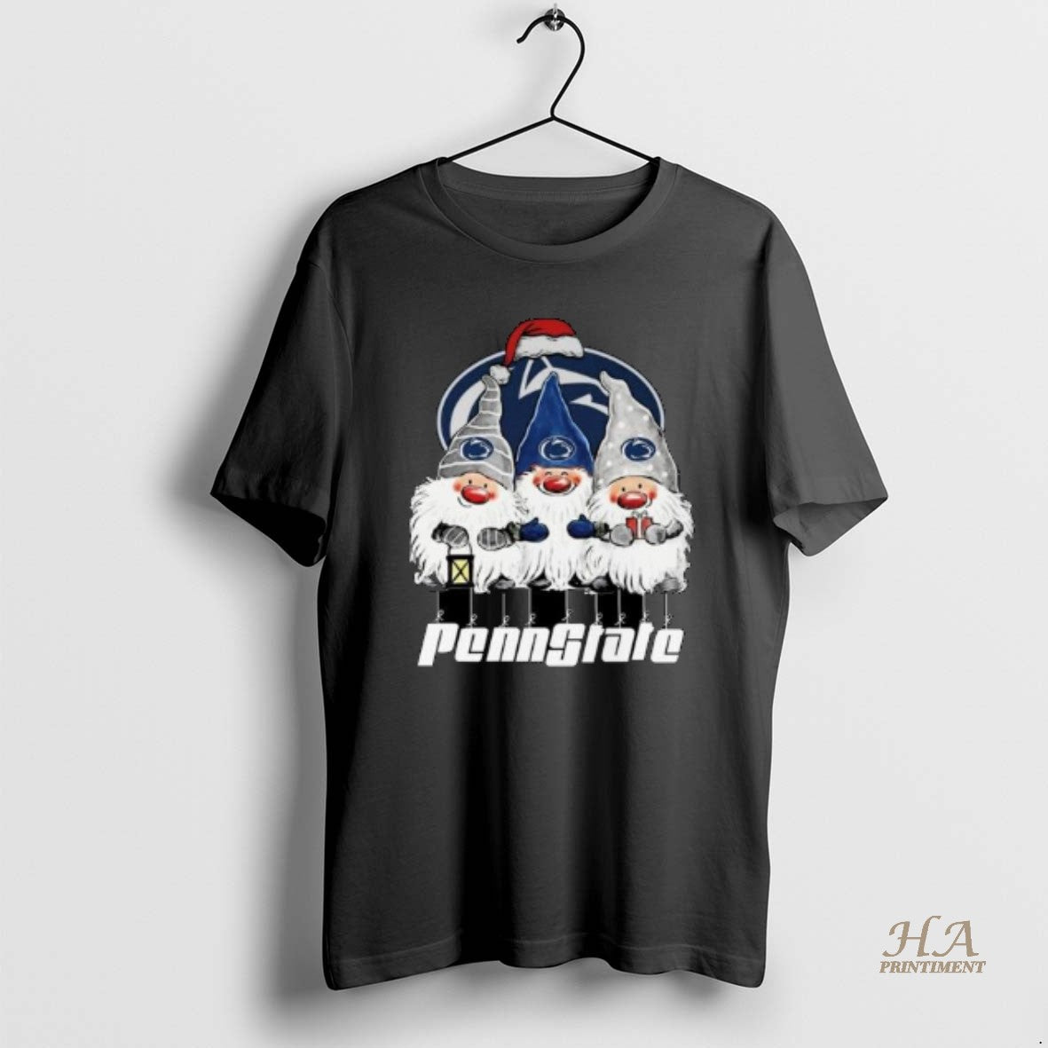 Official The Gnomes X Penn State Nittany Lions Merry Christmas 2025 Circle Black Shirt Hoodie Sweatshirt | PurePodTees.com