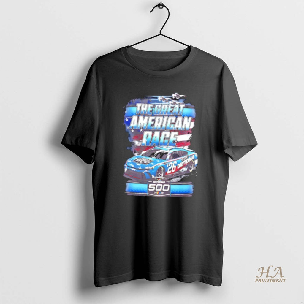 Official The Great American Race 2026 Daytona 500 Patriotic Graphic Shirt Hoodie Sweatshirt | PurePodTees.com