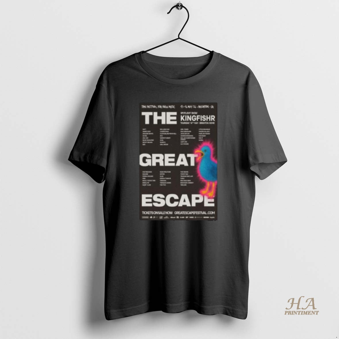Official The Great Escape Festival May 13 16 2026 Brighton Uk Circle Black Shirt Hoodie Sweatshirt | PurePodTees.com