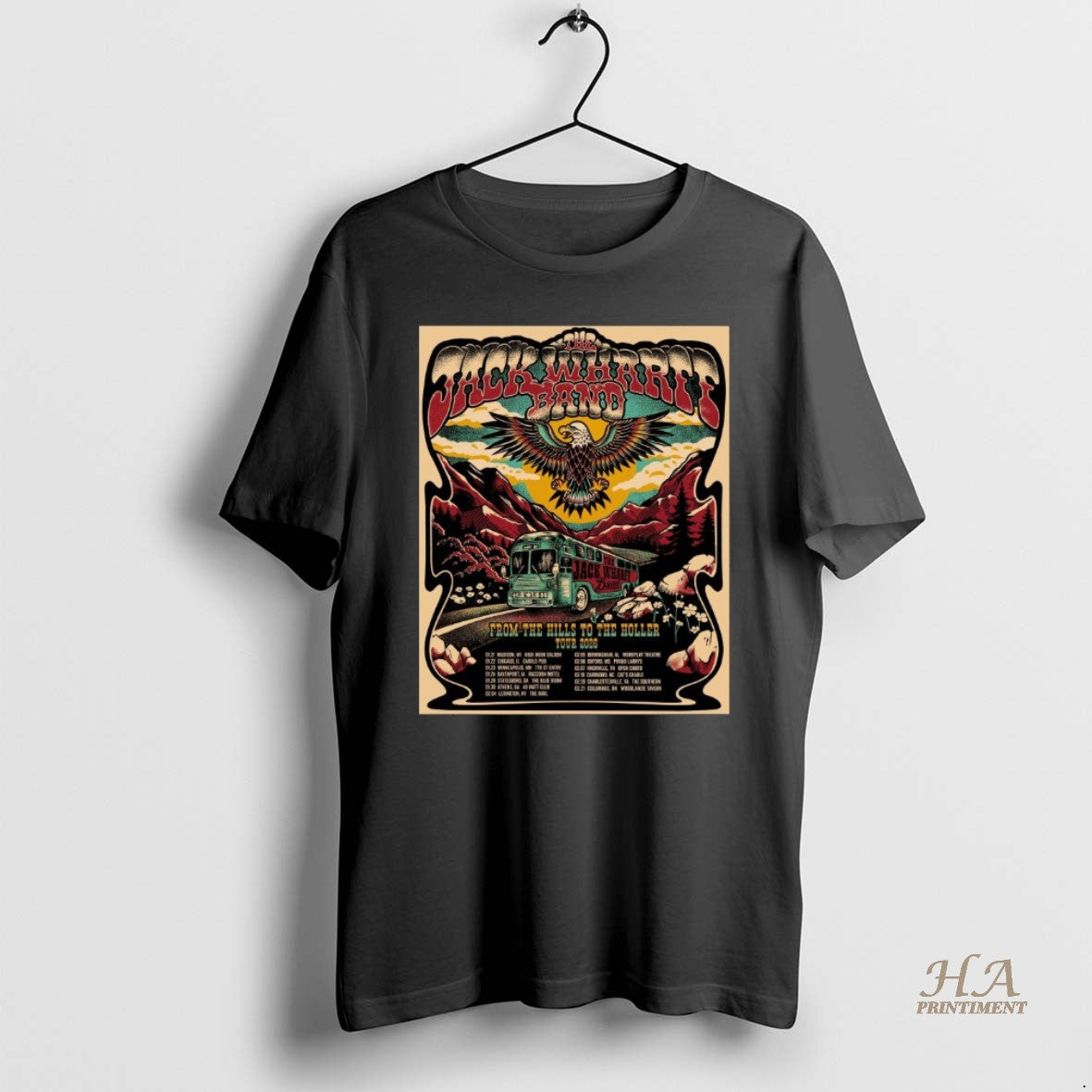 Official The Jack Wharff Band 2026 From The Hills To The Holler Tour Shirt Hoodie Sweatshirt | PurePodTees.com