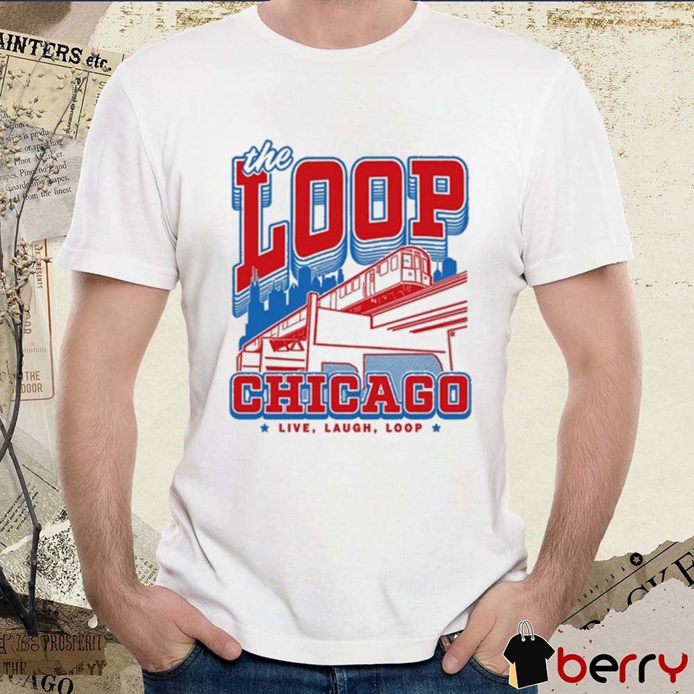 The Loop Chicago Live Laugh Loop Max Collegiate Heavyweight t-shirt