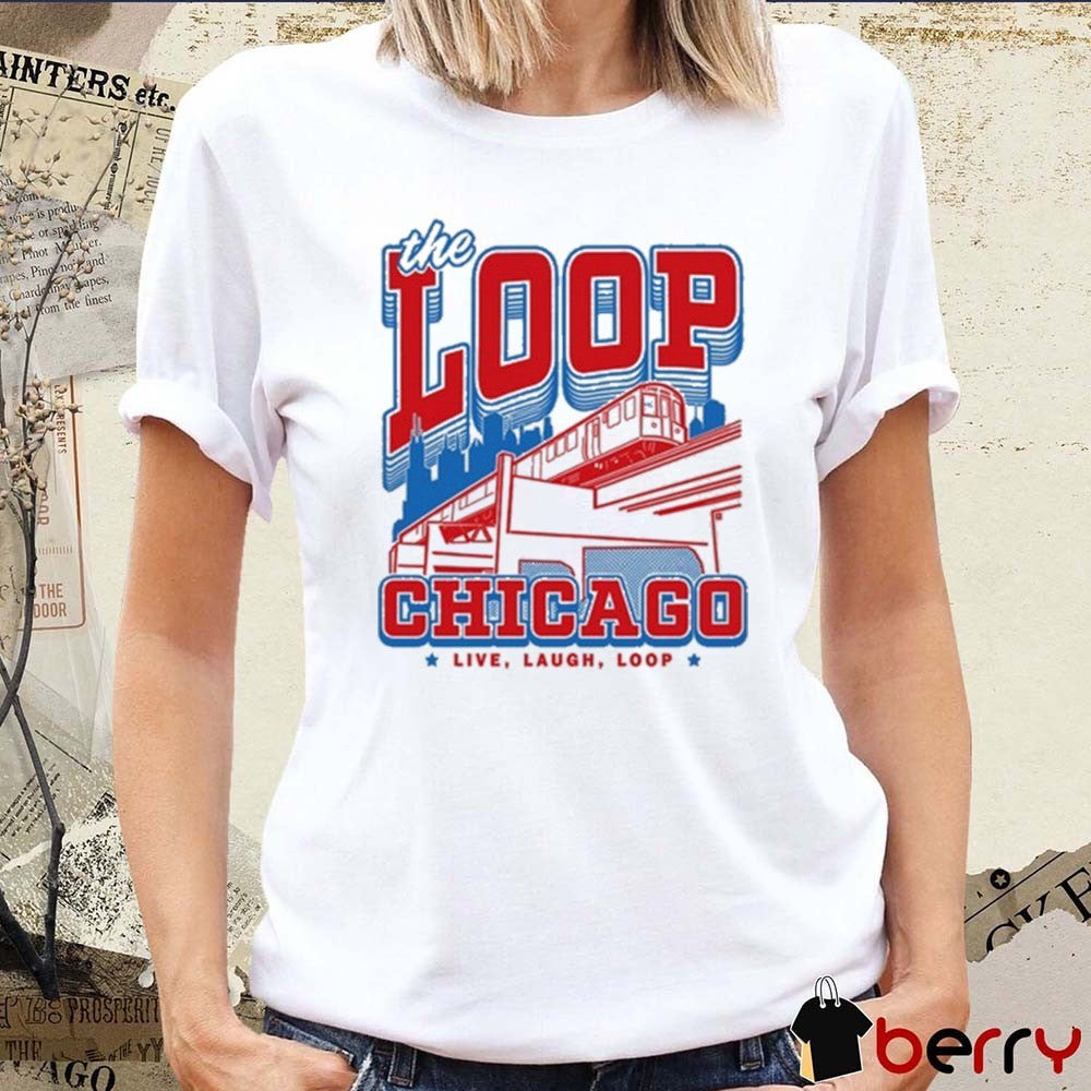 The Loop Chicago Live Laugh Loop Max Collegiate Heavyweight t-shirt
