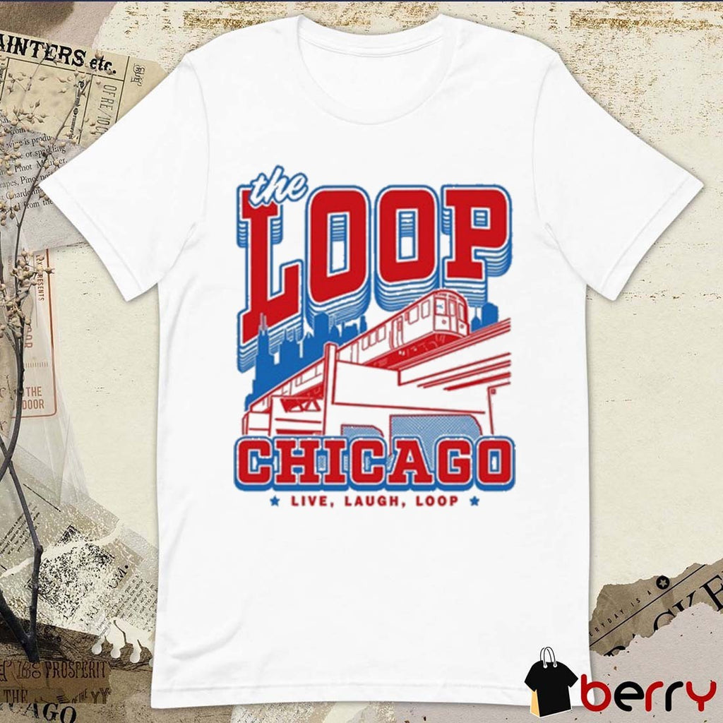 The Loop Chicago Live Laugh Loop Max Collegiate Heavyweight t-shirt