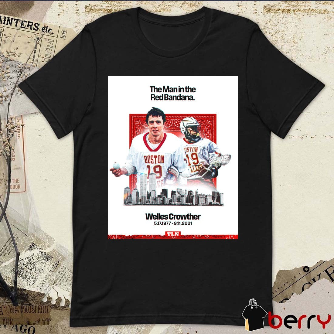 The Man In The Red Bandana Welles Crowther 5 17 1977 – 9 11 2001 Poster t-shirt