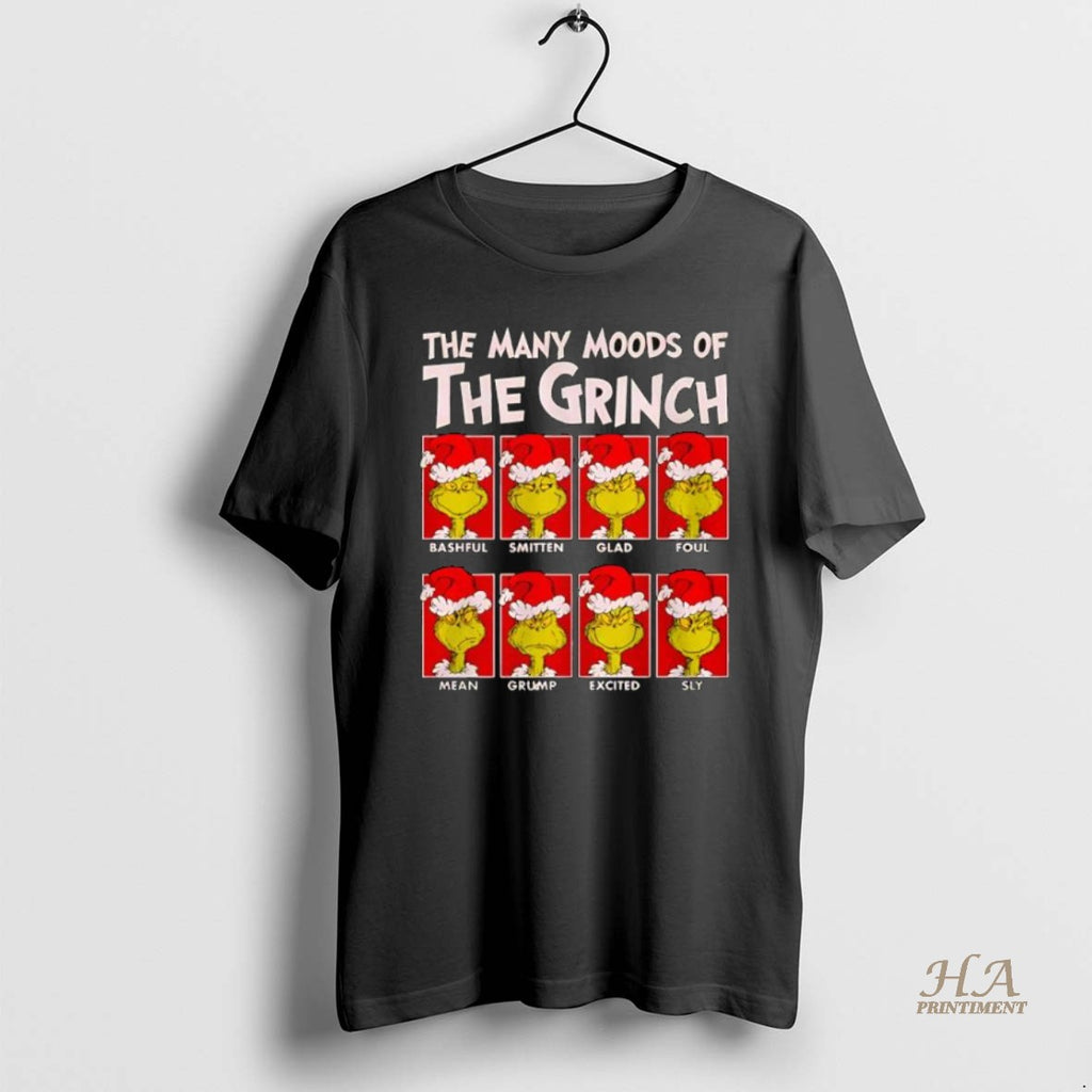 Official The Many Moods Of Grinch Dr Shirt Hoodie Sweatshirt | PurePodTees.com