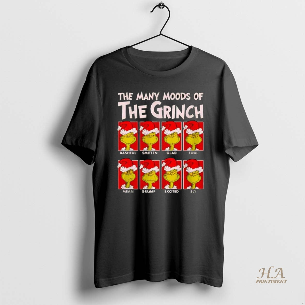 Official The Many Moods Of Grinch Dr Shirt Hoodie Sweatshirt | PurePodTees.com