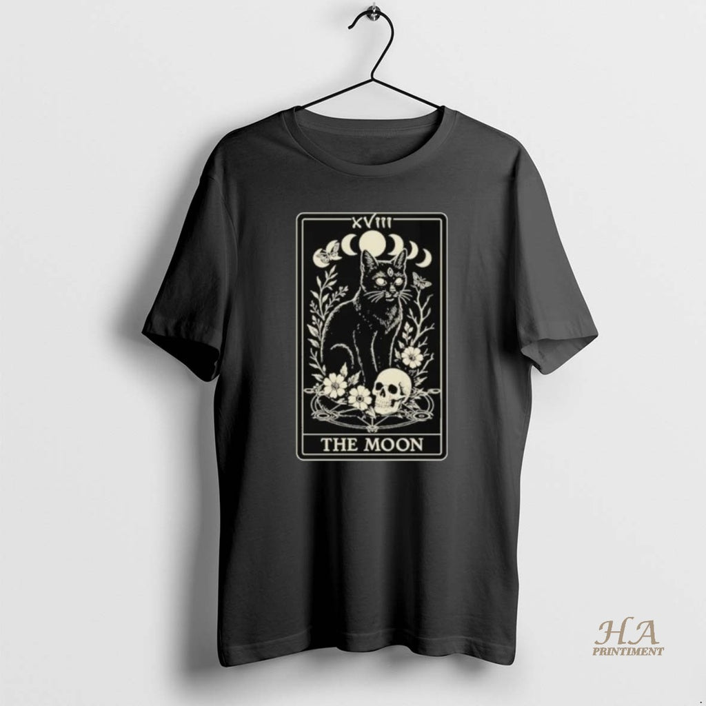 Official The Moon Cat Tarot Xviii Shirts Hoodie Sweatshirt | PurePodTees.com