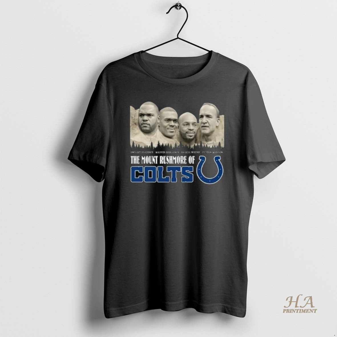 Official The Mount Rushmore Of Indianapolis Colts Legends 2025 Long Sleve Shirt Hoodie Sweatshirt | PurePodTees.com