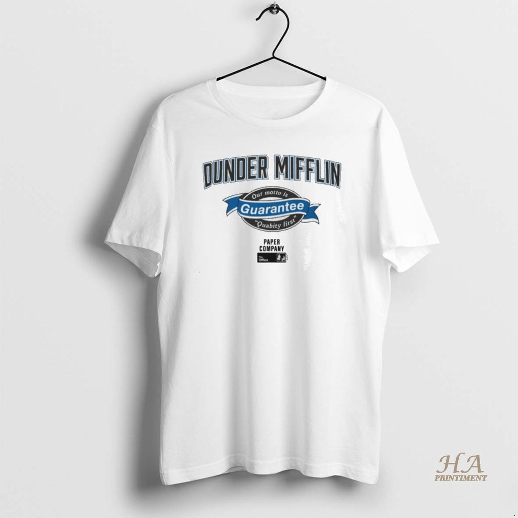 Official The Office Dunder Ringer Dunder Mifflin Guarantee Shirt Hoodie Sweatshirt | PurePodTees.com