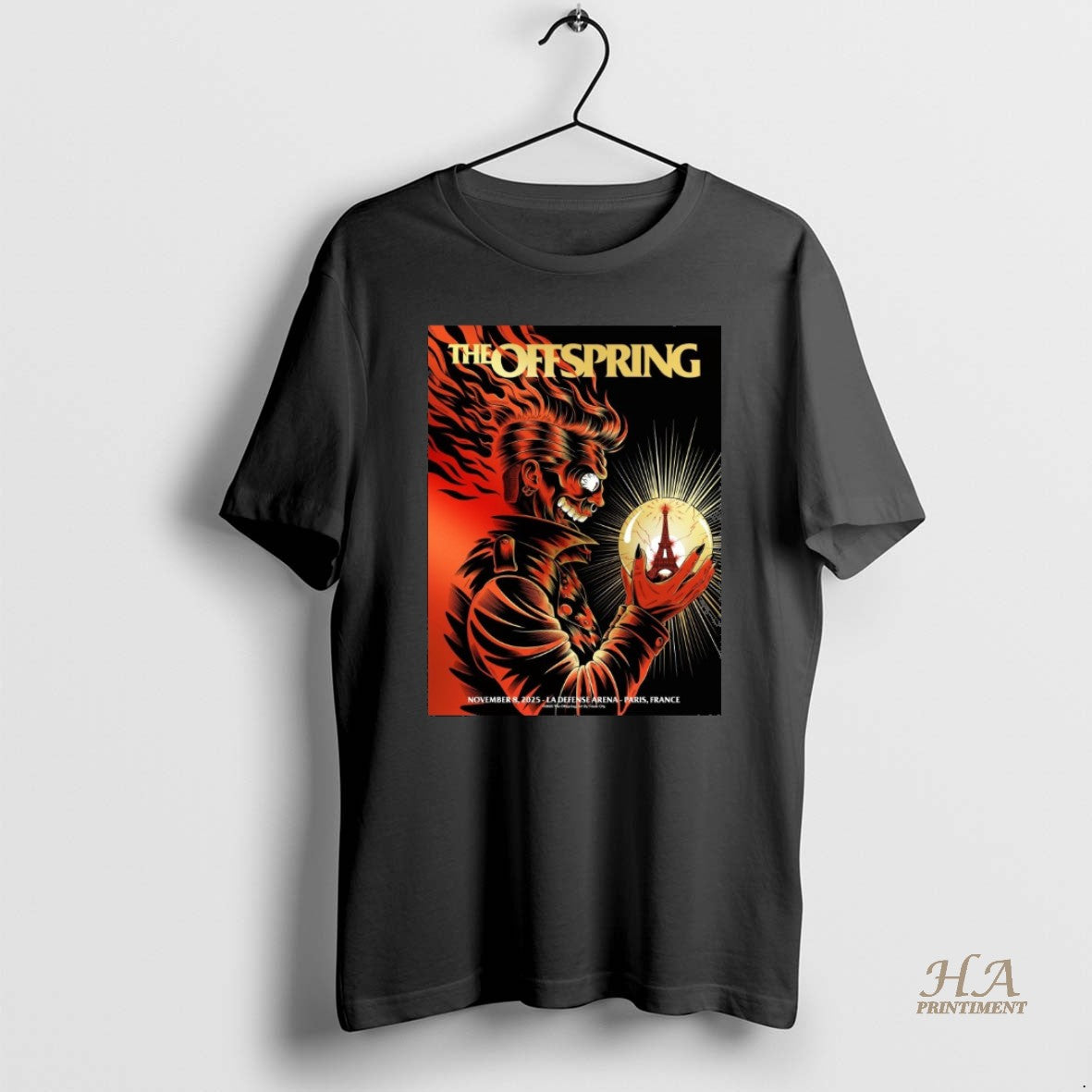 Official The Offspring Nov 8 2025 Paris La Defense Arena Nanterre France Shirt Hoodie Sweatshirt | PurePodTees.com