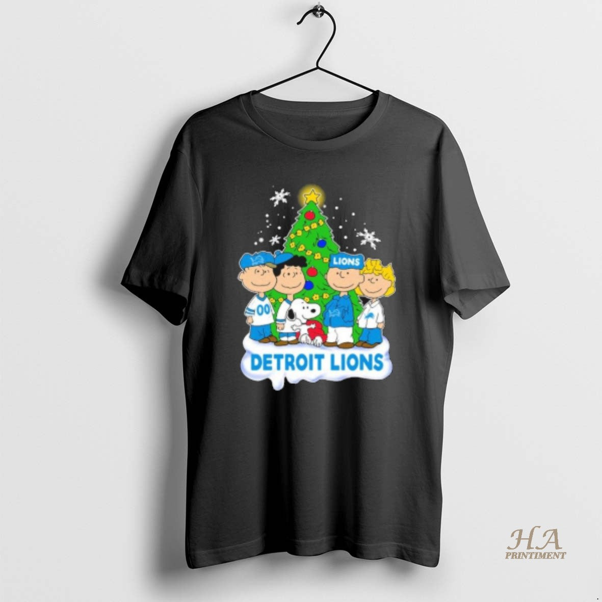 Official The Peanuts Characters Detroit Lions Christmas 2025 Shirt Hoodie Sweatshirt | PurePodTees.com