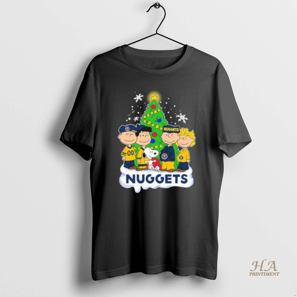 Official The Peanuts Denver Nuggets Merry Christmas Shirt Hoodie Sweatshirt | PurePodTees.com