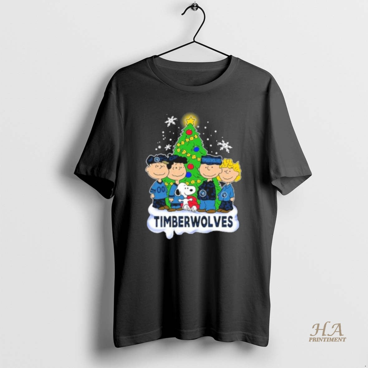 Official The Peanuts Minnesota Timberwolves Merry Christmas Shirt Hoodie Sweatshirt | PurePodTees.com