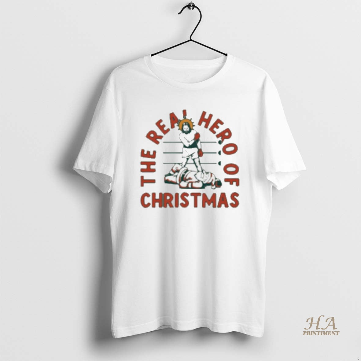Official The Real Hero Of Christmas Vintage Shirt Hoodie Sweatshirt | PurePodTees.com