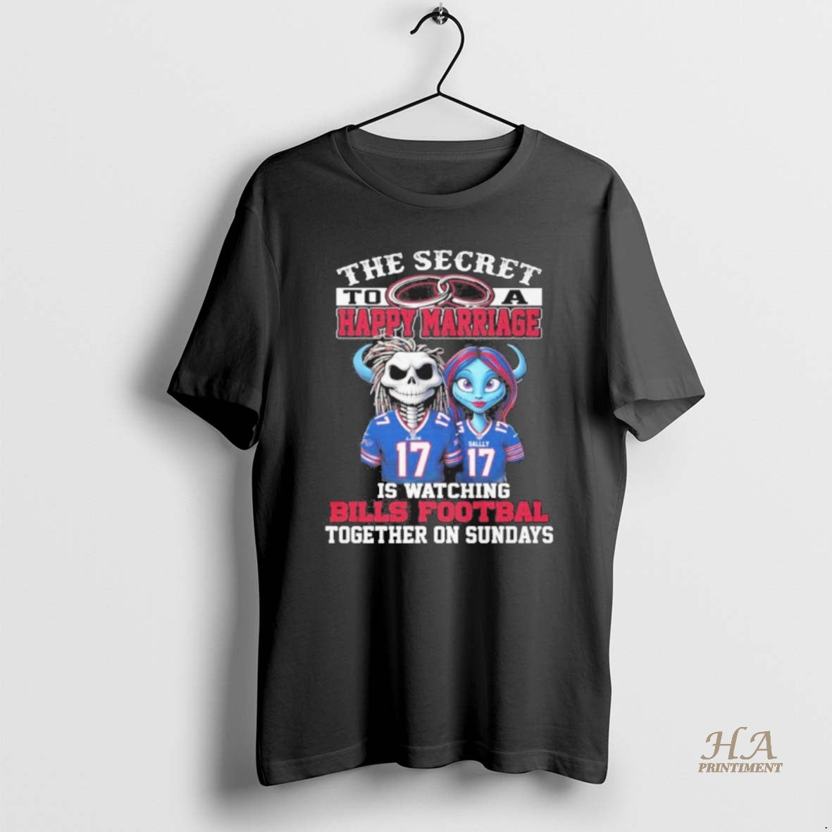 Official The Secret To A Happy Marriage Is Watching Bills Football Together On Sundays Shirt Hoodie Sweatshirt