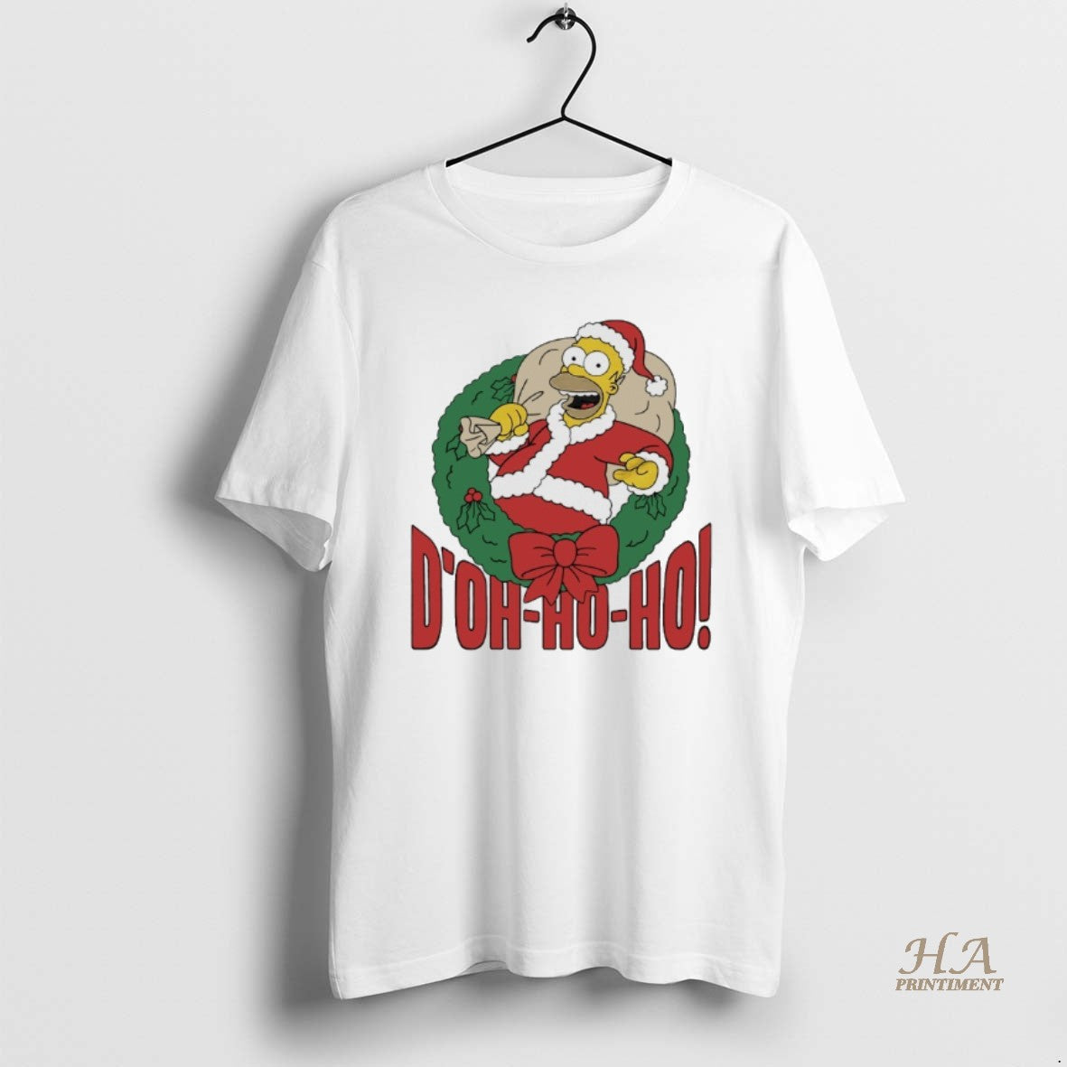 Official The Simpsons Homer Doh Ho Ho Christmas 2025 Shirt Hoodie Sweatshirt | PurePodTees.com