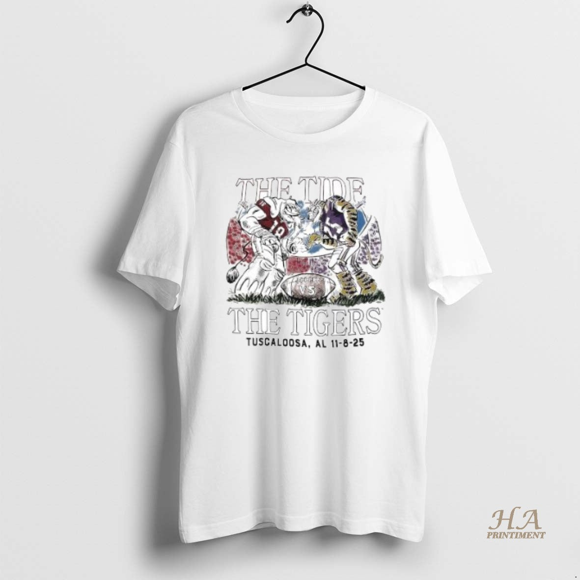 Official The Tide Vs The Tigers Tuscaloosa Al 11 8 25 Shirt Hoodie Sweatshirt | PurePodTees.com