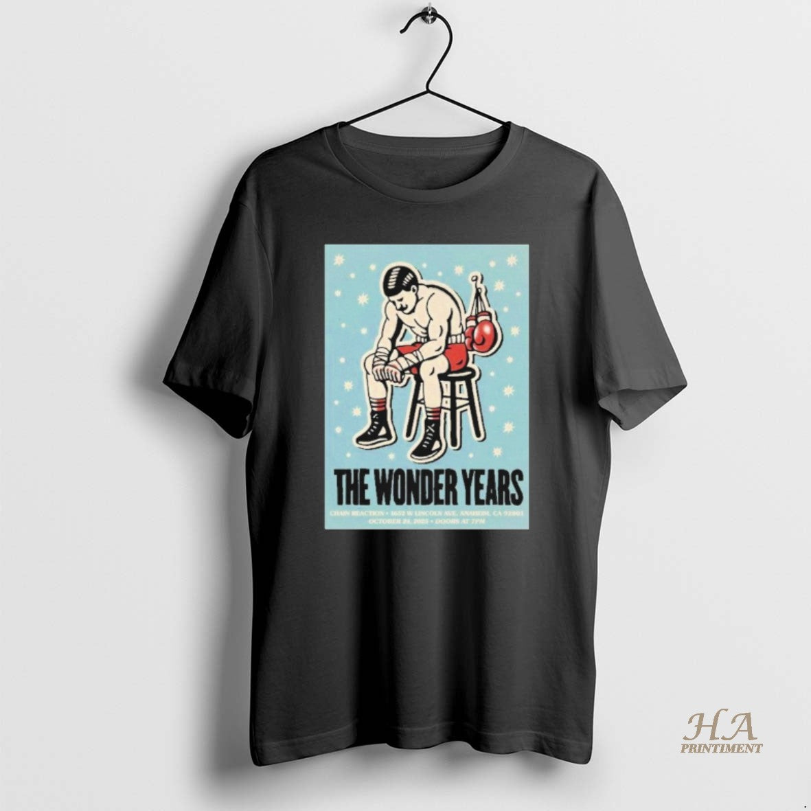 Official The Wonder Years Anaheim Ca October 24 2025 Boxing Shirt Hoodie Sweatshirt | PurePodTees.com