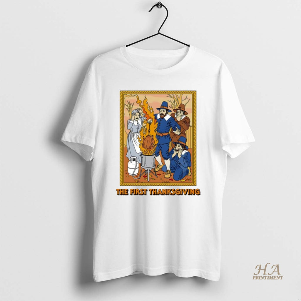 Official The First Thanksgiving Shirt Hoodie Sweatshirt | PurePodTees.com
