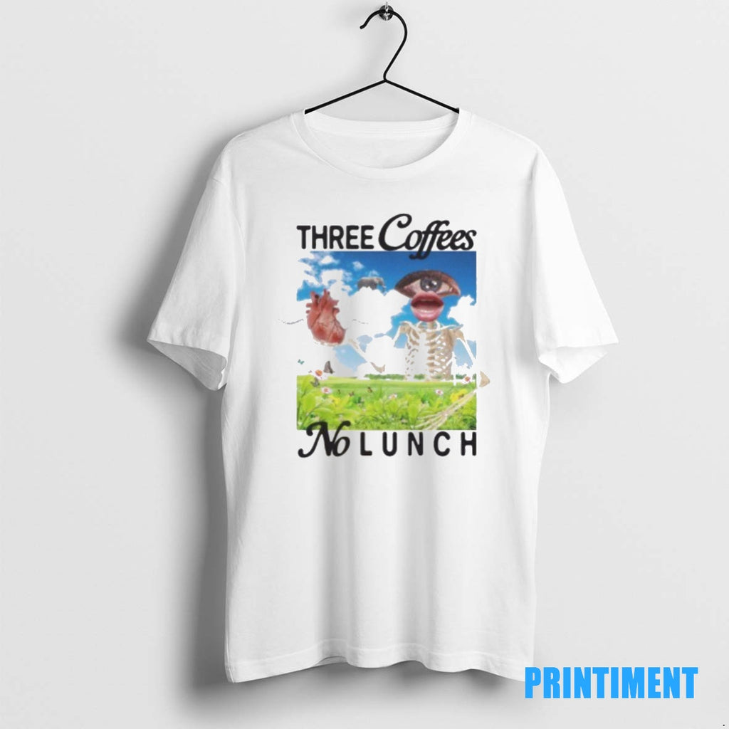 Official Three Coffees No Lunch Tee Sweater