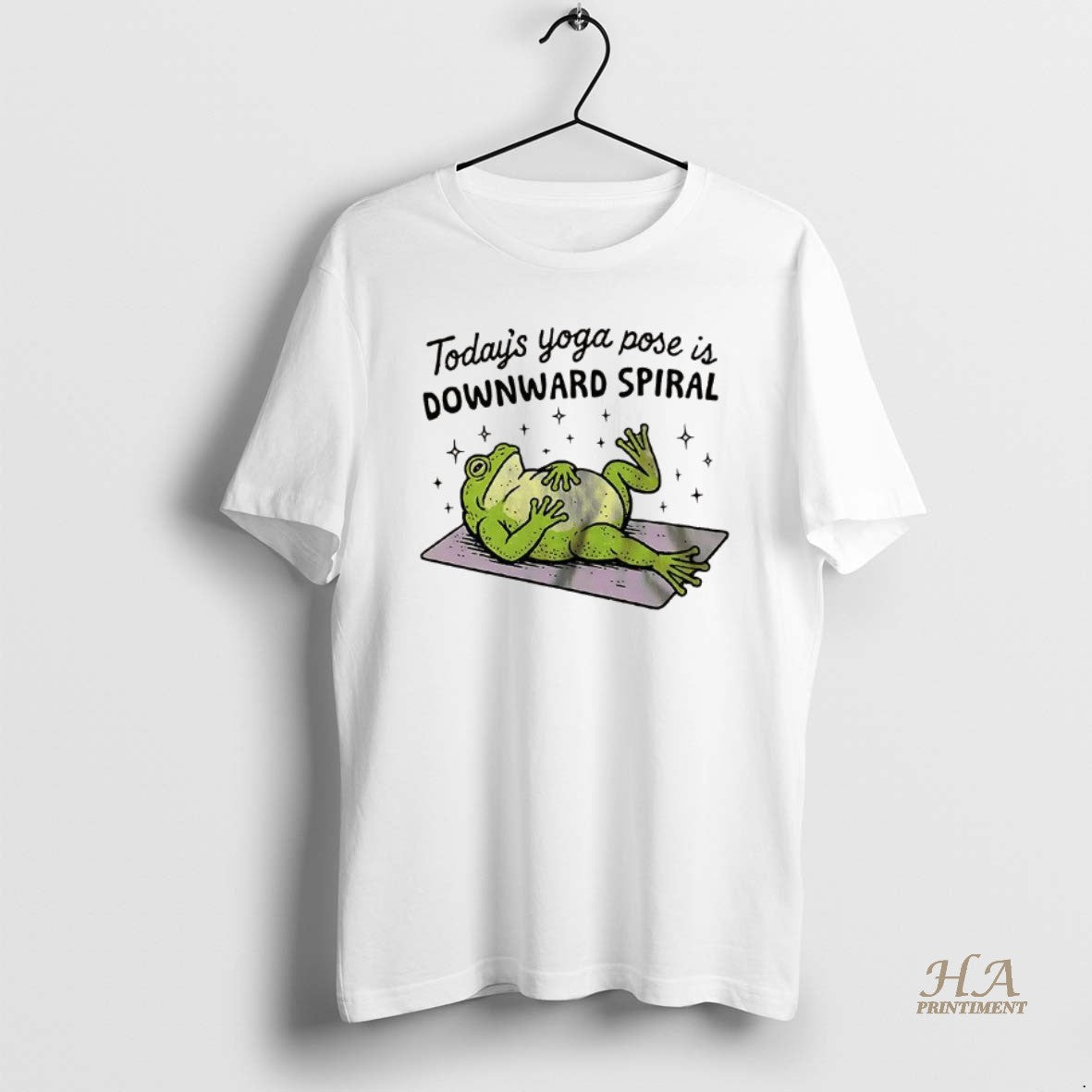 Official Todays Yoga Pose Is Downward Spiral Frog Shirt Hoodie Sweatshirt | PurePodTees.com